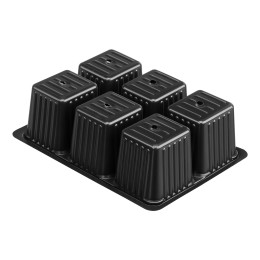 СИБРТЕХ Кассета для рассады, 180 х 135 х 60 мм, 6 ячеек, полистирол, 5 шт, Россия 64346