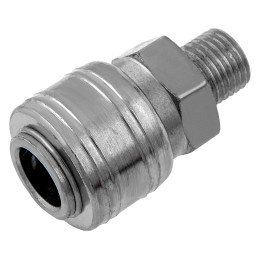 Stels Муфта универсальная быстросъемная ("мама"), 1/4, внешняя резьба, 2 шт, 57051