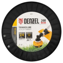Denzel Леска для триммера двухкомпонентная звезда, 2,4мм х 260м, на DIN катушке EXTRA CORD 96813