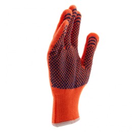 Сибртех Перчатки полиакрилонитрильные плюшевого переплет, ПВХ "Точка", 10 кл, 58 гр 67768 Россия