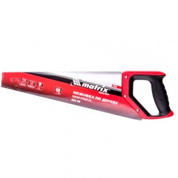 Matrix Ножовка по дереву, 400 мм, зуб 2D, каленый крупный зуб 5-6 TPI, двухкомпонентная рукоятка 23556