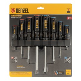 Denzel Набор отверток, 8 пр., CrV, трехкомпонентная рукоятка 12213