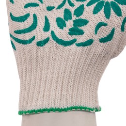 Palisad Перчатки трикотажные, ПВХ нанесение "Летний сад", 10 класс, Россия 67816