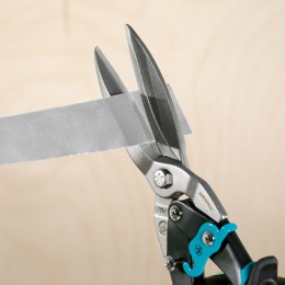 Gross Ножницы по металлу "Piranha", 270 мм, прямой проходной рез, сталь СrMo, двухкомпонентные рукоятки 78329