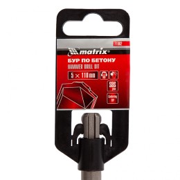Matrix Бур по бетону, 5 x 110 мм, SDS Plus 71002