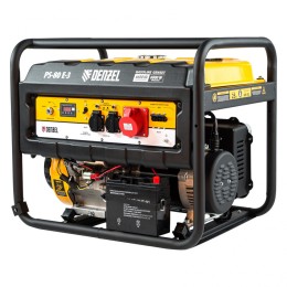 Denzel Генератор бензиновый PS 80 E-3, 6.6 кВт, 400 В, 25 л, электростартер 946954