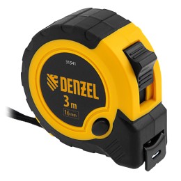 Denzel Рулетка 3м х 16мм, двухкомп. корпус, кнопка-пауза// 31541