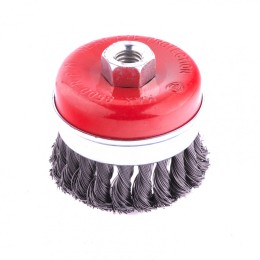 Matrix Щетка для УШМ Heavy Duty, 80 мм, М14, "чашка", крученая проволока 0.5 мм 74670