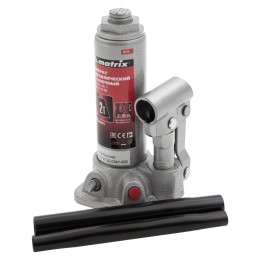 Matrix Домкрат гидравлический бутылочный, 2 т, высота подъема 181-345 мм 50715