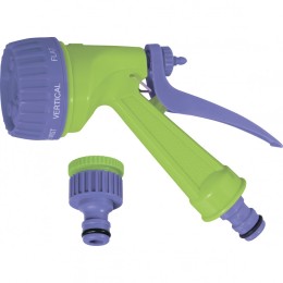 Palisad Шланг спиральный, 7.5 м х 10 мм, пластмассовая фурнитура, адаптер 1/2-3/4, разбрызгиватель 67412