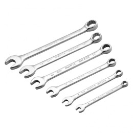 Matrix Набор ключей комбинированных, 6-17 мм, 6 шт, CrV, матовый хром 15402