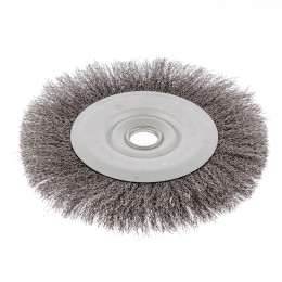 Сибртех Щетка для УШМ, 200 мм, посадка 22.2 мм, плоская, витая проволока 0.3 мм 746687