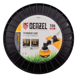 Denzel Леска для триммера двухкомпонентная витой квадрат, 4,0мм х 106м, на DIN катушке EXTRA CORD 96826
