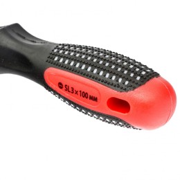 Matrix Отвертка Fusion, SL3 х 100 мм, CrV, трехкомпонентная рукоятка "Anti slip" 11408