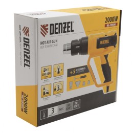 Denzel Фен технический HG-2000M, 2000 Вт, 3 режима 28005