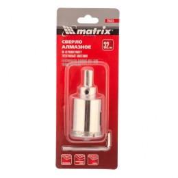 Matrix Сверло алмазное по керамограниту, 32 х 67 мм, трехгранный хвостовик 726323