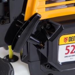 Denzel Триммер бензиновый DR-52, 52 см3, неразъемная штанга, состоит из 2 частей 96275