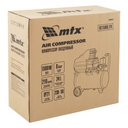 Matrix Компрессор воздушный DC1500L/24, 1,5 кВт, 24 л, 210 л/мин 58003