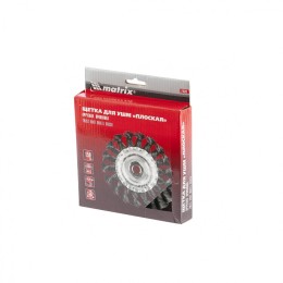 Matrix Щетка для УШМ 150 мм, М14, плоская, крученая проволока 0.35 мм 74635