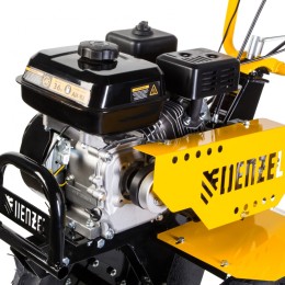 Denzel Мотоблок DPT-470, 7 л.с, ременное сцепление, ширина 85 см, глубина 35 см, фрез 3 х 4, ШОМ, передачи 3В/1Н 56405