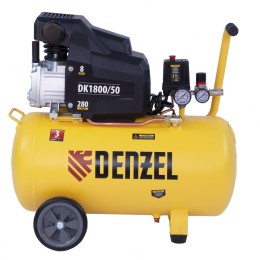 Denzel Компрессор воздушный DK1800/50, Х-PRO 1.8 кВт, 280л/мин, 50л 58068
