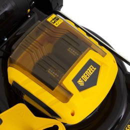 Denzel Газонокосилка аккумуляторная бесщеточная RLM450-36, Li-ion, 36 В, 4 Ач, 450 мм, травосборник 40 л 58910