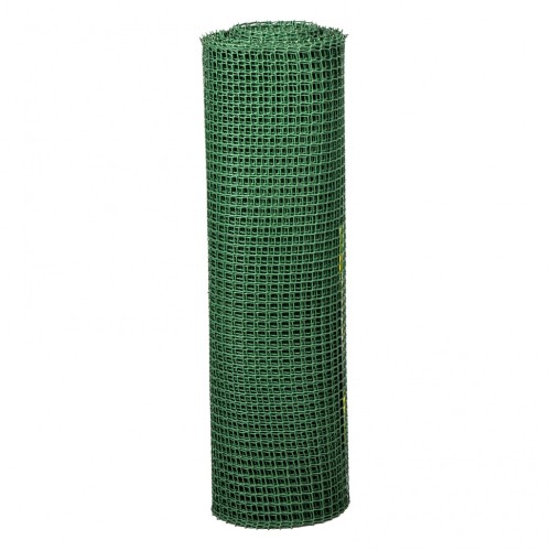 Решетка заборная в рулоне, облегченная, 0.8 х 20 м, ячейка 17 х 14 мм, пластиковая, зеленая, Россия 64522