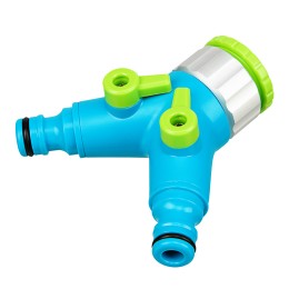 Palisad Разветвитель двухканальный с внутренней резьбой 3/4-1, с переключателем 65774