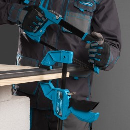 Gross Струбцина реечная, быстрозажимная, пистолетного типа, пошаговый механизм, пластиковый корпус, 150 мм 20700