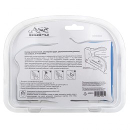 Барс Степлер металлический, регулировка удара, двухкомпонентная рукоятка, тип скобы: 53, 4-14 мм 40003