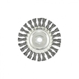 Matrix Щетка для УШМ 125 мм, М14, плоская, крученая проволока 0.5 мм 74640