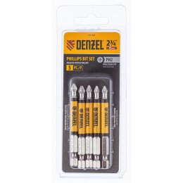 Denzel Набор бит, PH2x2х70 мм, 5 шт.// 7711326