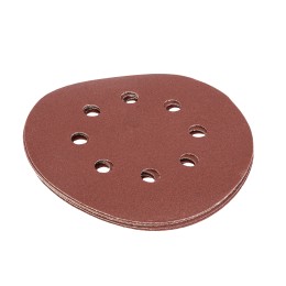 Matrix Круг абразивный на ворсовой подложке под "липучку", перфорированный, P 180, 125 мм, 5 шт 73808