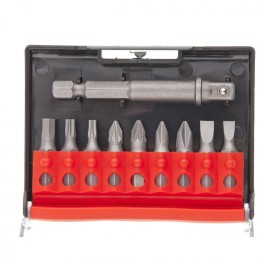 Matrix Отвертка с Т-образной эргономичной ручкой, набором бит и насадок, 20 шт, CrV 11574