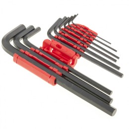 Matrix Набор ключей имбусовых HEX, 1.5-10 мм, CrV, 9 шт, удлиненные 11231