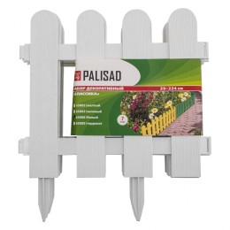 Palisad Забор декоративный Классика, 29 х 224 см, белый, Россия, 65008