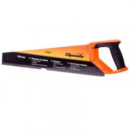 Sparta Ножовка по дереву, 500 мм, 7-8 TPI, зуб 2D, каленый зуб, двухкомпонентная рукоятка 235035