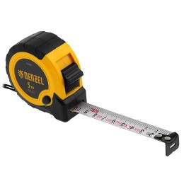 Denzel Рулетка 5м х 19мм, двухкомп. корпус, кнопка-пауза// 31542