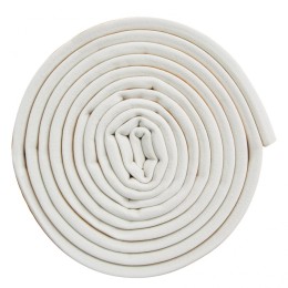 Сибртех Уплотнитель резиновый, 12 м, профиль "D", белый 88909