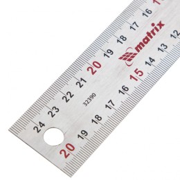 Matrix Угольник стальной, 250 мм, градуировка 32390