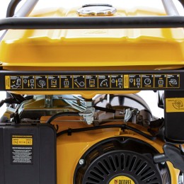 Denzel Генератор бензиновый GE 6900, 5.5 кВт, 220 В/50 Гц, 25 л, ручной старт 94637