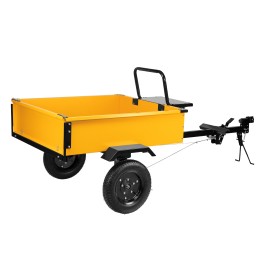 Denzel Прицеп для мотоблока TT-500, оцинк., груз. 500 кг, рег. сцепка, колеса 4.00-10, в упаковке 59950