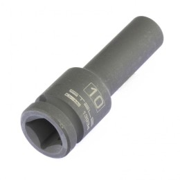 Stels Головка ударная удлиненная шестигранная, 10 мм, 1/2, CrMo 13934