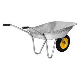 Сибртех Тачка садовая, грузоподъемность 90 кг, оцинк. рама, объем 65 л 689614