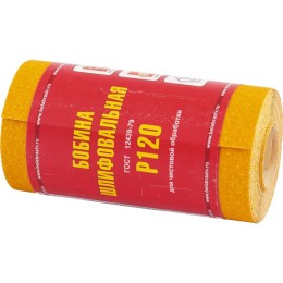 Matrix Шкурка на бумажной основе, LP41C, зернистость 12Н(P 100), мини-рулон 100 мм х 5 м, "БАЗ" 75648