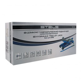 Stels Домкрат гидравлический подкатной 2 т, Low Profile, 100-350 мм 51131