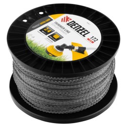 Denzel Леска для триммера двухкомпонентная зубчатый квадрат, 2,4мм х 172м, на DIN кат. EXTRA CORD 96827