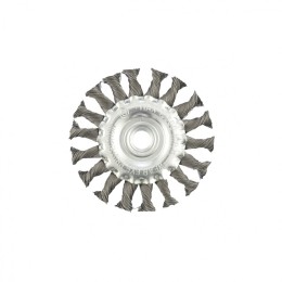 Matrix Щетка для УШМ 100 мм, М14, плоская, крученая проволока 0.35 мм 74631