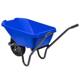 Сибртех Тачка садово-строительная с пластиковым корытом, грузоподъемность 175 кг, объем 90 л 68919