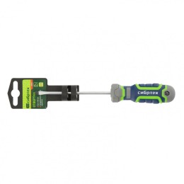 Сибртех Отвертка SL4 х 100 мм, CrV, четырехкомпонентная рукоятка 12262